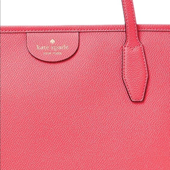 Kate Spade Lori Tote Bag Pink Ripe Papaya Top Zip Work Bag WKR00231 NWT - Picture 3 of 9